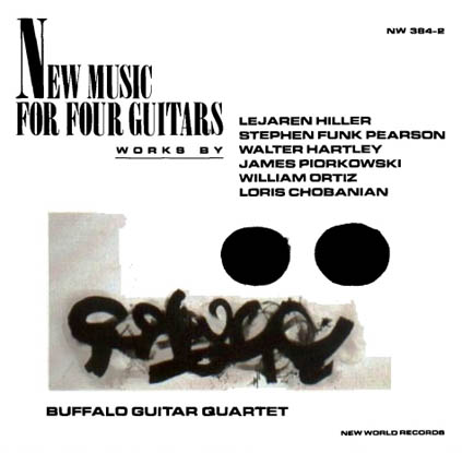 Portada del CD New Music for 4 Guitars de William Ortiz y otros.