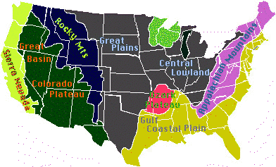 Великие равнины сша карта