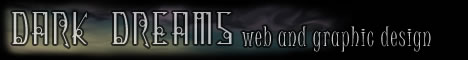 Darkdreams web and graphic design