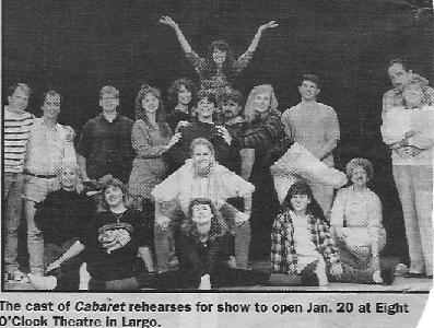 CABARET - 8:00 Theatre - 1994 (cast photo for Saint Petersburg Times)