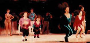 A CHORUS LINE - 8:00 Theatre - 1991 (left to right: Shawna, Jaqui, Evan, me, Julie, John, Cherie and Gretchen performing the Opening Number)