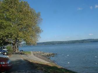 view of the Hudson River looking North