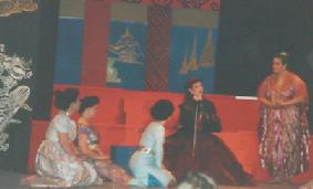 THE KING AND I - Seminole Players/Tides Dinner Theatre - 1995 (left to right: me, Nancy, Ellie, Maria (Mrs. Anna), Vicki and Joan performing Hello Young Lovers)