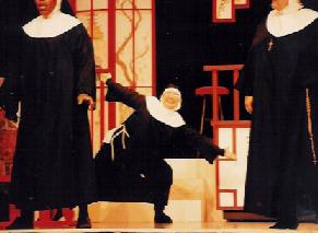 NUNESENSE - 8:00 Theatre - 1994 (left to right: part of Naomi, me and part of Marsha)
