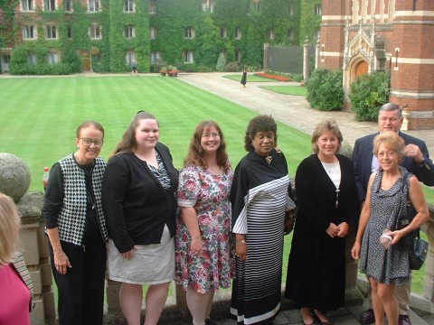 All Dressed Up for the Farewell Dinner At Cambridge