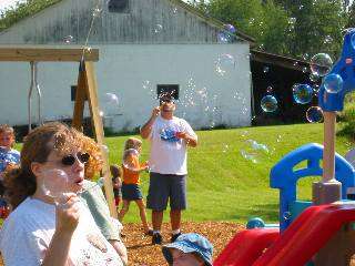 Blowing bubbles