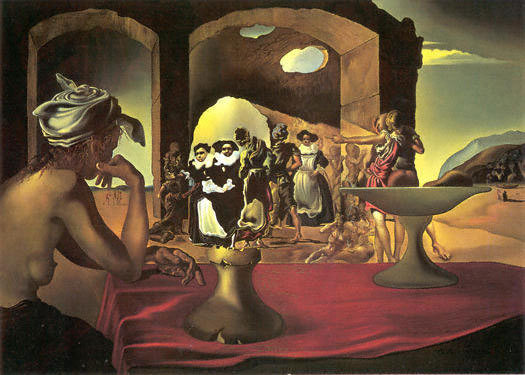 Slave Market with the Disappearing Bust of Voltaire, 1940 