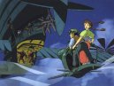 Sheeta and Pazu; flying into the Tigermoth