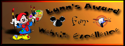 Lynn's Award for Website Excellence: Thankyou Lynn!