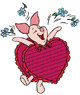 Piglet in a Heart