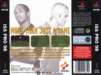 International Superstar Soccer Pro '98 UK [back]
