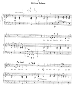 Music score fascimile