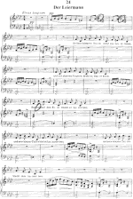 Music score fascimile