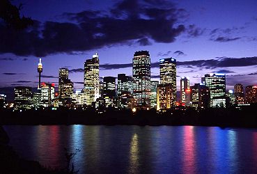 Sydney at night