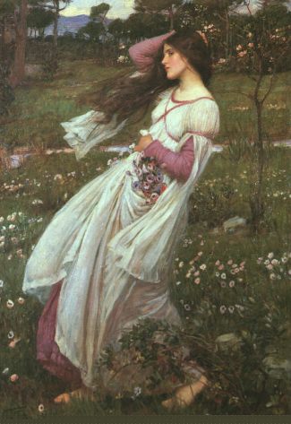Windflowers by John W. Waterhouse ca. 1903