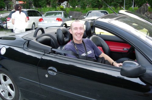 david in the peugeot 206