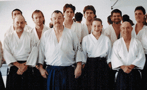 Aikido class with Baker