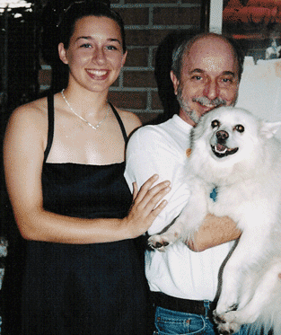 Christy, daddy and Tasha on prom night.
