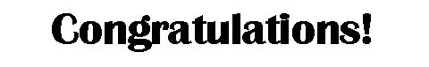 Congratulations 3