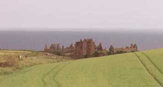 Dunnottar Castle from afar