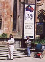 Sue at the Rob Roy and Trossachs Visistor Center
