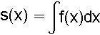 indefinite integral f(x)