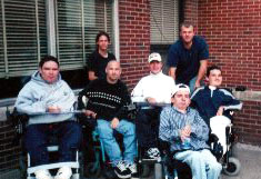 Brian and Mike S. (top); Larry, Mike O., Jon G., John H., and I (bottom)