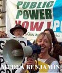 Medea Benjamin, progressive movement's 
shining hope for a voice in mainstream politics.
