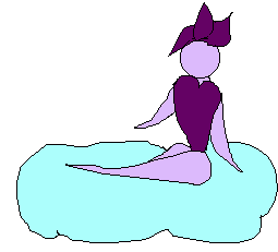 Æria sitting on a cloud