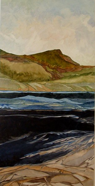 Dangerous Ground, Oil on Camvas, 3' x 6'