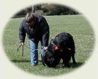 Garth and his mom Denise learning how to track