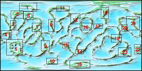 Map creation credited to Qalam @ Paniya! - Numbered Section edit credited to Raayah @ Lantir-Setia!