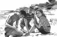 Henri Serre, Oskar Werner, and Jeanne Moreau in JULES AND JIM (JPG, 16 KB)