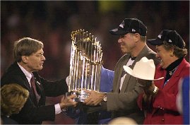 Angels World Series Champs Jackie Autry & Michael Eisner