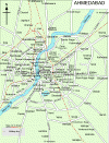 Click here to see the enlarged map of Ahmedabad
