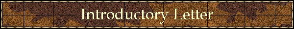 Introductory Letter