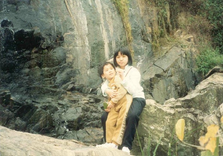 my bro & me @ Laichee garden, Yuenlong