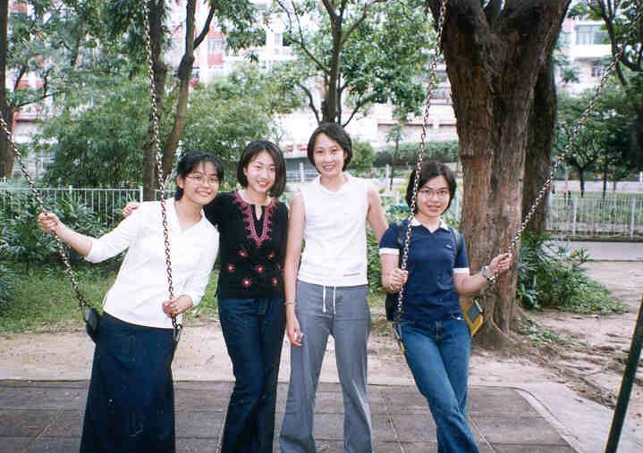 Victoria Park. From left to right: Me, Dara, Phyllis and Ming Fai. 