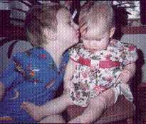 Danny kissing Jenessa