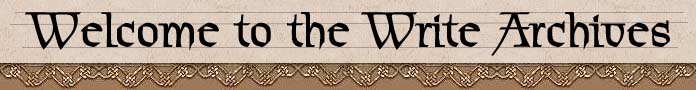 Welcome To The Write Archives!