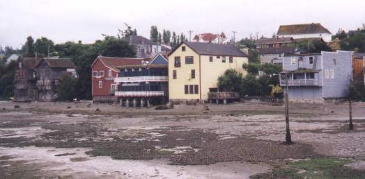 Business at low tide in coupville