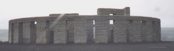 Stonehenge with a ray of sunshine