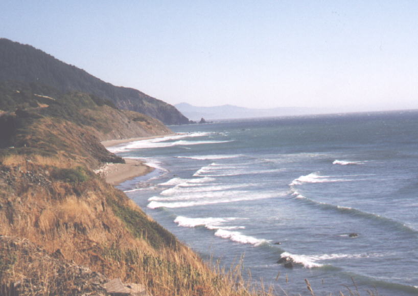 View south of Port Orford that looks like Big Sur