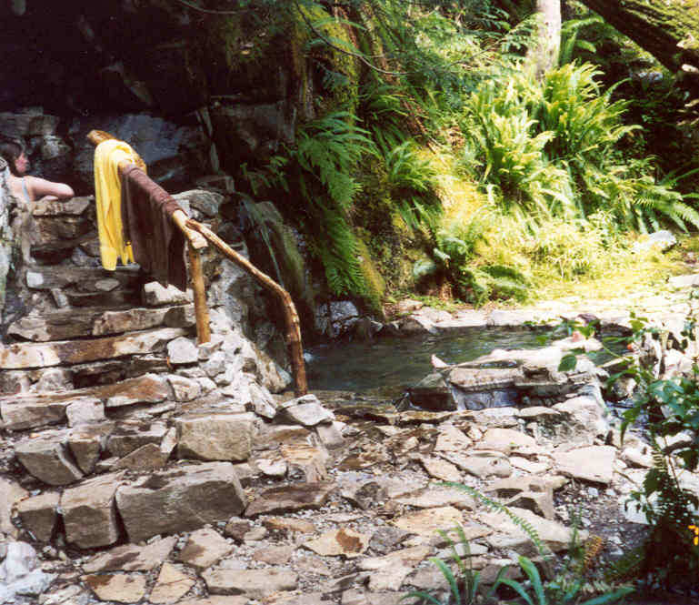 View of Goldmyer Hot Springs