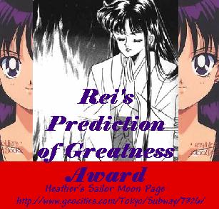 Rei's Prediction Of Greatness Award!