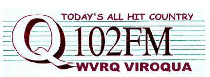 WVRQ-FM Viroqua is Q 102 FM