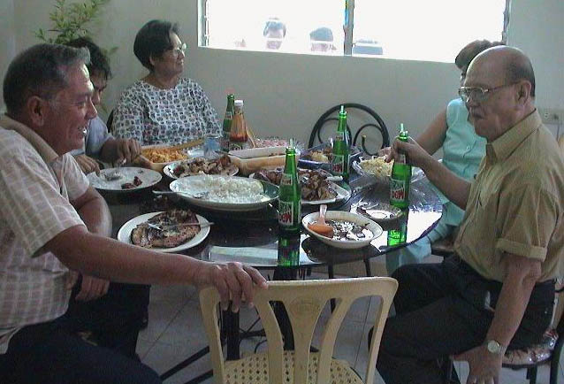 Nonoy Sonny with Cecile's father-in-law