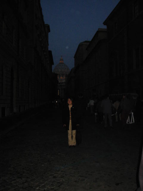 Going to St Peter's square early in the morning