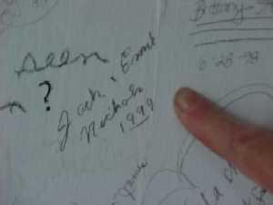 Jack and Emmie's signature is part of the LIVING HISTORY MUSEUM