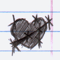 "... my black tangled heart..."